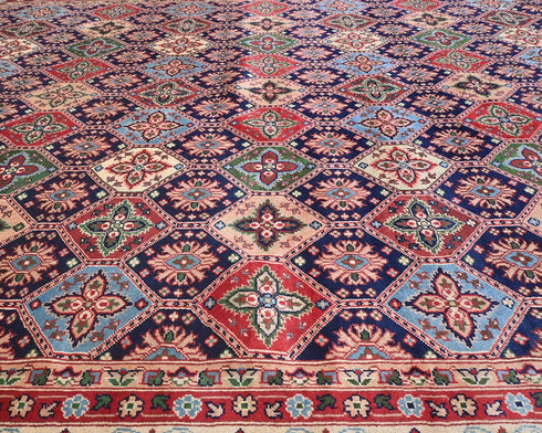 8x12 Yousafi Multicolor Afghan Hand Knotted Wool Area Rug